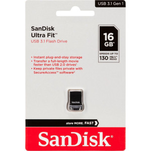 SanDisk Cruzer Ultra Fit 16GB USB 3.1 SDCZ430-016G-G46 722339-20