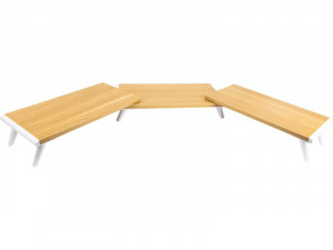 Support double moniteur en bois Dual Monitor Stand 2 écrans ACSMWY0029-20