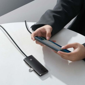 Baseus HUB Lite Series 4-in-1 adapter (Type-C to 4xUSB-A 3.0 5Gb/s) cable 2m, Black (WKQX030501) DA1020784-20