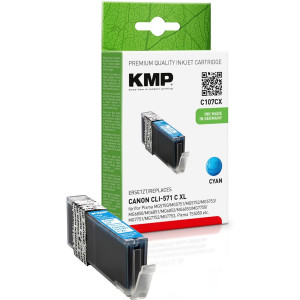 KMP C107CX cyan, compatible avec Canon CLI-571 XL C 238954-20