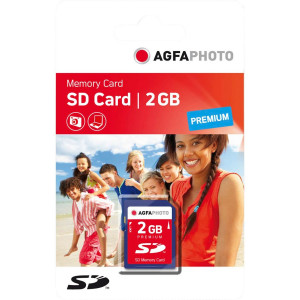 AgfaPhoto SD carte 2GB 133x Premium 136782-20