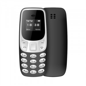 L8star Bm10 Mini téléphone portable double carte SIM avec lecteur Mp3 Fm déverrouiller téléphone portable changement de voix numérotation téléphone noir C6560CPU08473-20