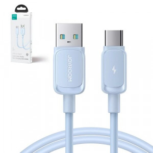 Joyroom USB Type-C Cable Multi-Color Series A14, 480mb/s, 3A, 1.2m, Blue (S-AC027A141BL) DO11292-20