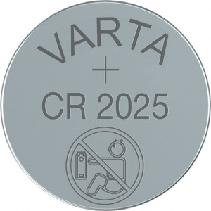 1x5 Varta electronic CR 2025 Pile bouton lithium06025 101 415 866924-20