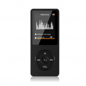 Lecteur de Musique Mp3 Bluetooth Portable Mp4 Fm Radio Externe Ultra-mince Noir C12725UUC6680-20