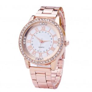 Montre de loisir pour femme, bracelet de sport, mode, bracelet en diamant à la mode, or rose C620-20