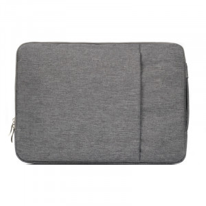 15.4 pouces Universal Fashion Soft Laptop Denim Bags Portable Zipper Sacoche pour ordinateur portable pour ordinateur portable pour MacBook Air / Pro, Lenovo et autres ordinateurs portables, taille: 39.2x28.5x2cm (Gris) S1012H-20