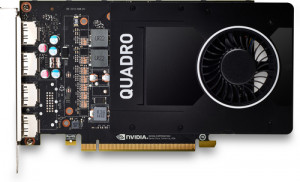 HP NVIDIA Quadro P2200 5GB PCI-E x16 Quad Head FH 1280 CudaCores/4xDP 1.4/GDDR5X/Single Slot/75Watt XV2300278R4368-20