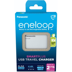 Panasonic Eneloop Smart Plus USB Travel BQ-CC87 4xAA K-KJ87MCD40 762722-20