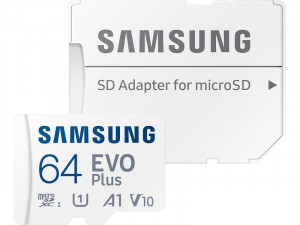 Samsung Carte Micro-SD EVO PLUS 64 Go avec adaptateur SD CSTSAM0112-20