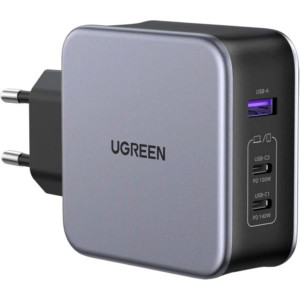 UGREEN Nexode USB-A+2*USB-C 140W GaN Fast Charger+USB-C Cable 2m 770177-20