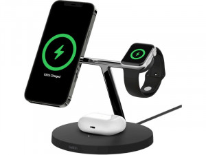 Belkin Boost Charge PRO Station de recharge 3 en 1 avec MagSafe Noir AMPBLK0064-20