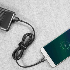 Baseus Micro USB Cafule Cable 2.4A 0.5m Gray + Black (CAMKLF-AG1) DA18696-20