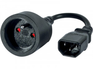 Adaptateur IEC C14 mâle vers CEE7/5 femelle CABGEN0192-20