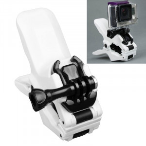 TMC Jaws Flex Clamp Mount avec boucle et vis pouce pour GoPro Hero 4 / 3+ / 3/2/1 (Blanc) ST262W4-20