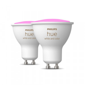 Philips Hue LED lampe GU10 Lot de 2, 350lm white&color ambiance 840765-20