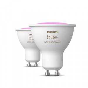 Philips Hue 2x Lampes LED GU10 400lm ambiance white & color 122735-20
