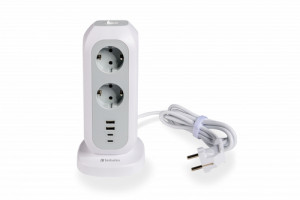Verbatim EU Power Tower EUPT-01 11xAC / 2xUSB-A / 2xUSB-C 49547 811540-20