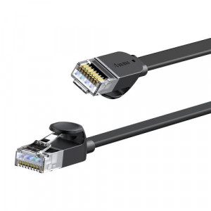 Baseus Network Cable High Speed (CAT6) of RJ45 (flat cable) 1 Gbps, 15m, Black (WKJS000301) DA426729-20