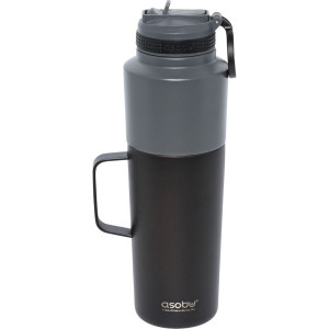 Asobu Twin Pack Bottle avec Mug noir, 0.9 L + 0.6 L 766439-20