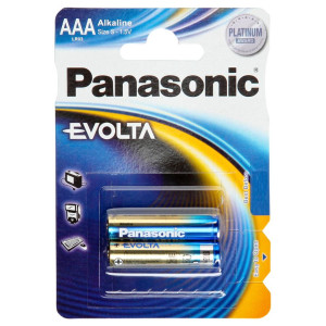 1x2 Panasonic Evolta LR 03 Micro AAA LR03EGE/2BP 511315-20