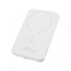 Baseus Power Bank Magnetic Mini Wireless Charging, PD 20W, 5000 mAh with Type-C to Type-C cable (0.3m) White EU (P10022107223-00) DA1880677-20
