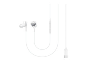Samsung EO-IC100BWE Écouteur AKG Intra Auriculaire Connecteur Type C, Blanc, Télécommande (Emballage Original) 270062-20