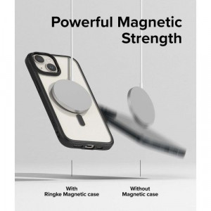 Ringke iPhone 15 Plus Case Fusion Bold Magnetic Matte Clear/ Black DI1081122-20