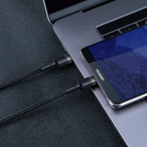 Baseus Type-C Type-C cable Cafule PD2.0 60W Flash charge (20V 3A) 1m Gray/Black (CATKLF-GG1) DA233462-20