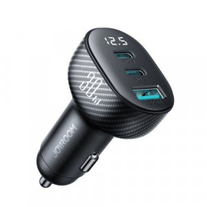 Joyroom Car Charger with Digital Display, C+C+U, 30W, Black (JR-CCD04) DO687890-20