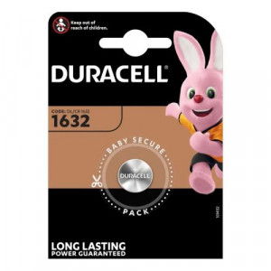 Duracell Battery (CR1632) Button Lithium (1 battery/ blister) 3V DU194869-20