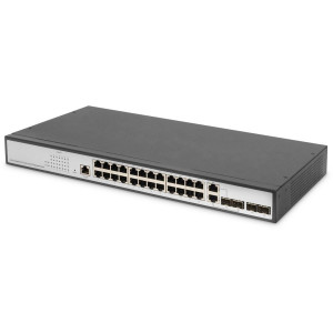 DIGITUS 24-Port Gigabit Switch 19Zoll, Managed, 2 Uplinks 779865-20