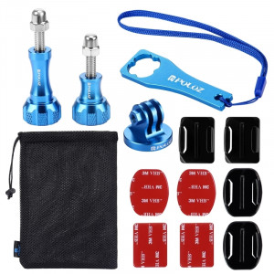 PULUZ 13 en 1 kit combiné métallique CNC (vis + supports de surface + adaptateur pour trépied + sac de rangement + clé) pour GoPro HERO5 / 4/3 + / 3/2/1 SPKT217-20