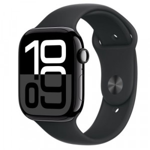 Apple Watch Series 10 GPS 46mm Jet Black Alu Case, Midnight Black Sport Band M/L EU MWWQ3 DP34900286-20