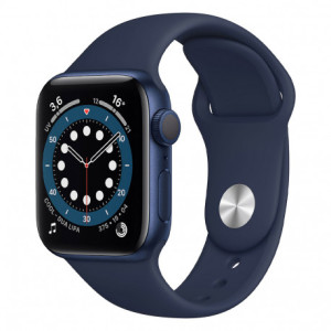 Apple Watch Serie 6 (40mm, Sport Band GPS) Bracelet Bleu MG143-20
