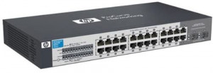 Hewlett Packard Enterprise HPE OfficeConnect 1410 24G Switch unmanaged 22 x 10/100/1000 + 2 x shared SFP desktop, rack-mountable, wall-mountable XP2131012G5279-20