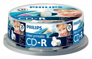 1x25 Philips CD-R 80Min 700MB 52x IW SP 513487-20