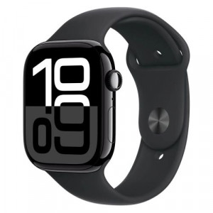 Apple Watch Series 10 GPS + Cellular 46mm Jet Black Alu Case, Black Sport Band M/L EU MWY43 DP46000950-20