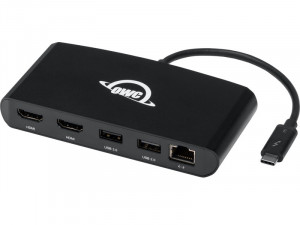OWC Thunderbolt 3 mini Dock Thunderbolt 3 vers HDMI 2.0, Gigabit Ethernet, USB ACDOWC0050-20
