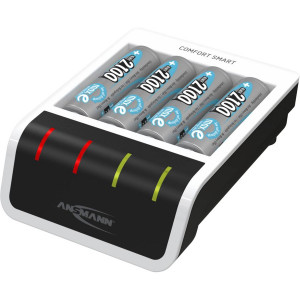 Ansmann Comfort Smart chargeur + 4 AA Mignon 2100mAh 561535-20