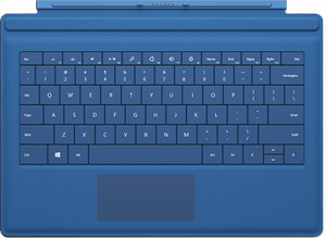 Microsoft Surface Pro Type Cover Keyboard backlit Dutch/English cyan for Surface Pro 3 XI2189886R4254-20
