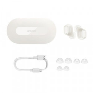Baseus Earphone Bluetooth Bowie EZ10 BT 5.3, TWS, White EU (A00054300226-Z1) DA1103516-20