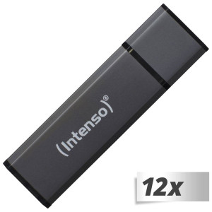 12x1 Intenso Alu Line 4GB USB Stick 2.0 anthracite 305174-20