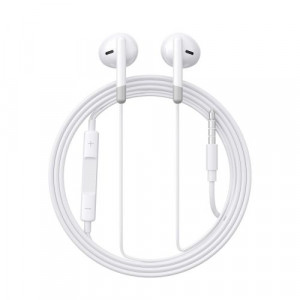 Joyroom Earphone Wired In-Ear Headphones with Remote and Microphone, 3.5mm Jack, White EU (JR-EW01) DO156128-20