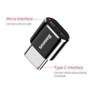 Baseus Converter Micro Female To Type-C Male Black (CAMOTG-01) DA141978-20