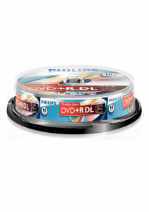 1x10 Philips DVD+R 8,5GB DL 8x SP 513536-20