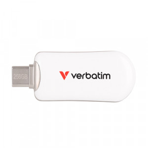 Verbatim Plectra blanc 256GB USB-C Flash Drive 30230 131639-20