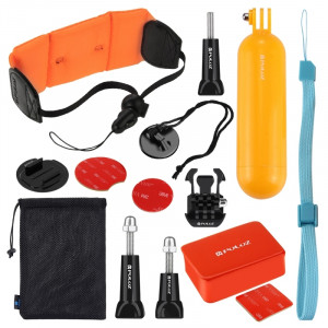 PULUZ 14 en 1 kit de combinaison de accessoires de surf (Bobber Hand Grip + Eponge flottante + Boucle de relâchement rapide + Surf Board Mount + Bracelet flottant + Sangle de sécurité + Sac de rangement) pour GoPro SPKT205-20