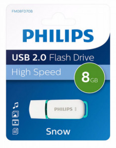 Philips USB 2.0 8GB Snow Edition vert printemps 512801-20