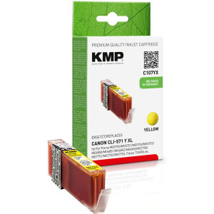 KMP C107YX jaune, compatible avec Canon CLI-571 XL Y 238975-20